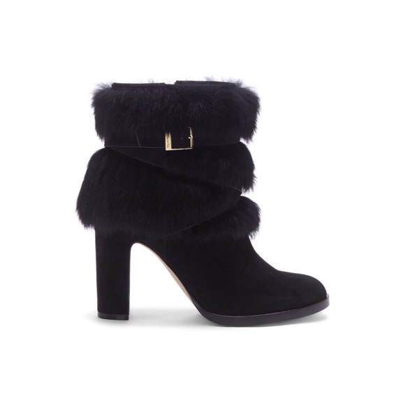 Yuma Rabbit Fur Harness Booties - Picture 4 of 8